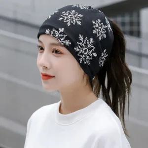 넥워머 멀티스카프 멀티 스카프 눈꽃 별블랙 다용도 목토시 겨울 귀걸이형 자외선차단