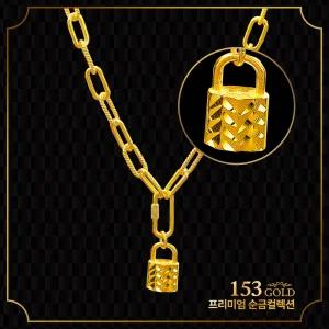 153 [최신]24K 순금 브랜드스타일 SGL 514 등 로프체인 자물쇠 목걸이 10돈 37.5g