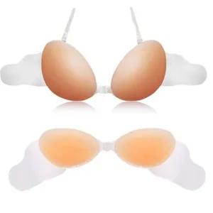 투명브라 3cm 실리콘 윙브라 - 붙이는브라 투명끈내장 웨딩촬영 망사브라
