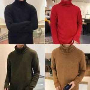 터틀넥 폴라 니트티 남자 깔끔 베이직 디자인 (45c3j)
