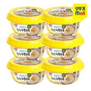 [오뚜기] LIghtJoy 저칼로리현미누룽지죽 215g 6개