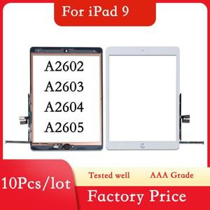 10 개 세트 iPad 9 10.2 2021 스크린 유리 패널 디지타이저 교체 A2602