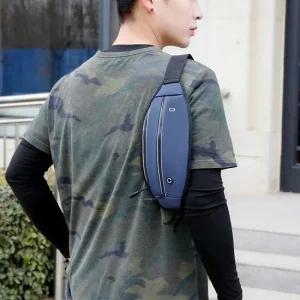 허리색 뮤직 워터스트랩 이어폰 크로스백 조깅 슬링백