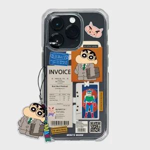 미니스웨어 [아이폰17추가] Crayon Shin-Chan Sticker Collage Magsafe Case_Worker 234219