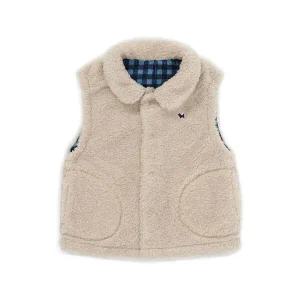 [블루독베이비] 25FW 신상 (NY)리버시블 체크 베스트 HH (45C1422502)