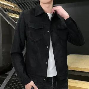 남자 3톤 스웨이드 노멀주머니 스탠다드 트러커자켓 (WFK1VHN)