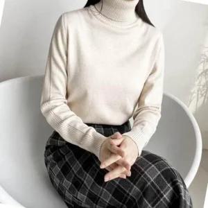 [오노마] ONM 여성 목폴라 긴팔니트티 이쁜 가을 데이트룩