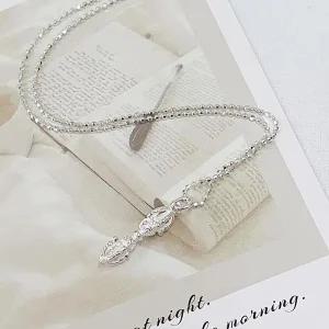 순은 금강저 실버 목걸이 순은 악세사리 행운마법 은체인 포함