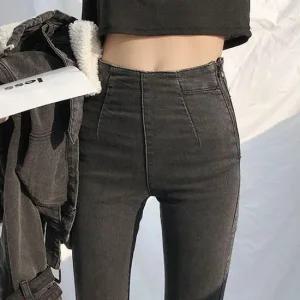 [오노마] ONM G125926_옆지퍼 허리스판 팬츠 스키니진 청  41331050)