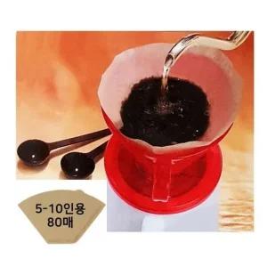 대 5-10인용 하니커피필터 80P 커피여과지 여과필터 커피필터 (WFK311O)