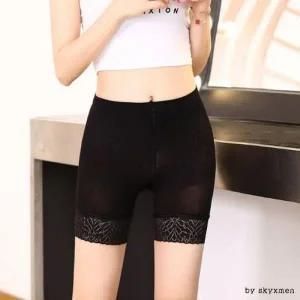 [하프클럽/]땡처리레이스소재 시그니처 속바지 3부레깅스 SD6698