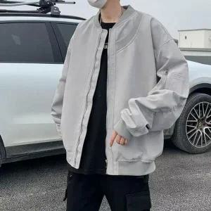 [하프클럽/]남성 데일리 블루종 오버핏 포켓 아우터 자켓 IS JK32 가을 캐주얼