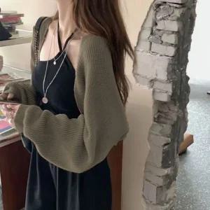 여자 간절기 살짝두툼 볼레로 가디건 소프트 숏가디건