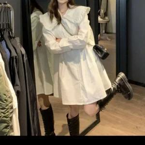 프릴카라 원피스 셔츠