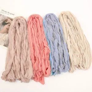 [하프클럽/]얇은 롱 주름 스카프 머플러 5color DK-0490