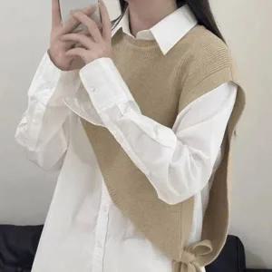 [하프클럽/]여성용 카디건 삼각숄 사선스트랩 케이프
