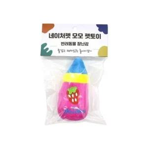 [콩심팥심]강아지 네이처펫 모모 젖병인형(핑크스트로베리)