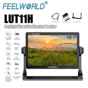 FEELWORLD LUT11H 10.1 인치  울트라 브라이트 DSLR 카메라 필드 스크린 2000nit Full HD IPS 4K