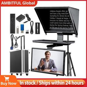AMBITFUL T22 대형 스크린 라이브 스트리밍 텔레프롬프터 전화 태블릿 SLR 카메라 비디오 촬영용