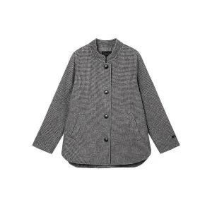 [하프클럽/]() 핸드메이드 고방체크 밴드카라 자켓(AW11JK23M)