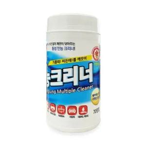 동성 만능 크리너 70매 다용도 티슈형 찌든때 제거제 물티슈 클리너 청소용품 만능 다용도 크리너