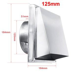 304 밸브 환기구 배기 욕실 100mm 스테인레스 주방 125mm 조절 그릴 150mm 공기 사무실 스틸 커버