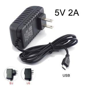 마이크로 USB AC DC 전원 어댑터 라즈베리 파이 제로 태블릿 PC용 충전기 공급 장치 EU 미국 플러그 100V