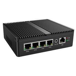 HKUXZR 마이크로 방화벽 장치, 4개의 인터 i226-V 2.5Gbe LAN 포트, 팬리스 미니 PC 셀러론 J4125 쿼드 코어, DP/HDMI USB3.0 지원 AES-NI 베어본 라우터 VPN(16GB/256GB)