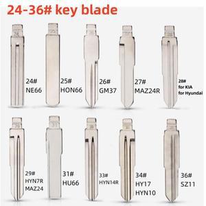 자동차 키 블랭크 원격 KD 블레이드, NE66 GM37 MAZ24R HYN7R SZ11, KD900/KD-X2 VVDI Xhorse JMD 리모컨,
