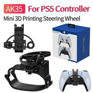 소니 PS5 게임 컨트롤러 액세서리 용 미니 핸들 스티어링 휠 3D 인쇄 레이싱 보조 교체