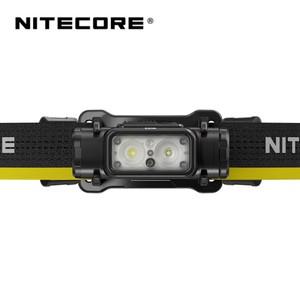 NITECORE NU53 1800 루멘 고출력 경량 산업용 헤드램프 레드 및 화이트 듀얼 광원 6000mAh 배터리 내장
