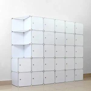 홈심플 화이트 선반 옷장 옷수납장 (210x175cm)