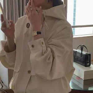 여성 캐주얼 후드점퍼 데일리 간절기 자켓mno835