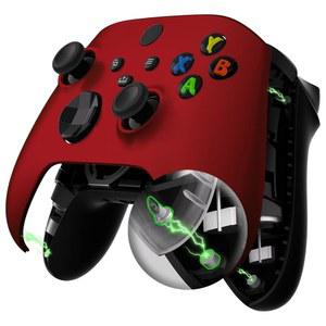 Xbox 시리즈 X & S 컨트롤러용 익스트림레이트 페이스매그 마그네틱 전면 쉘, Xbox 코어 무선 컨트롤러용 교체 부품 액세서리 소프트 터치 그립 페이스플레이트 - 스칼렛 레드