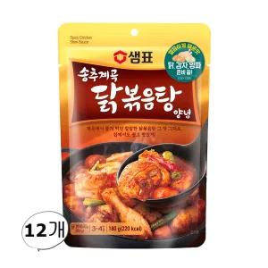 샘표 송추계곡 닭볶음탕 양념 180g 12개