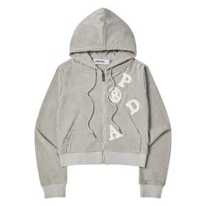 (매장정품) 프렌다 PRENDA PRDA VELOUR ZIP-UP JACKET GRAY PRTVSSJK15WC4 165504