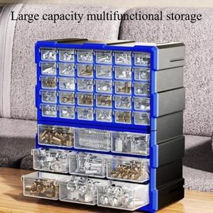Storage Tool Box Drawer Style Transparent Case Screw Parts Organizing Toolcase Partition Grid Electr