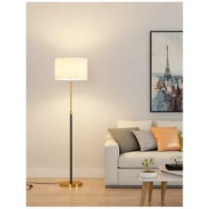 플로어스탠드 카페 거실 인테리어 LED 원격 무드등 블랙 골드 스탠드 - LED 12w