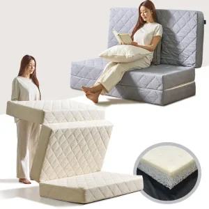 세인트블랑 허리에좋은 에어로셀 토퍼 3단 접이식 매트리스 7cm SS