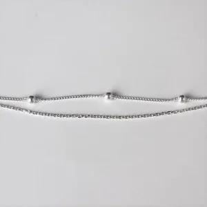 Silver925 Ball layered bracelet 실버 발찌