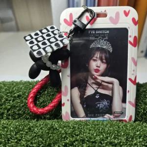 포카홀더 포토카드 키링 세트 강아지 네잎클로버 열쇠고리