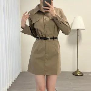 /옷자락 여자 데이트룩 가을 미니원피스