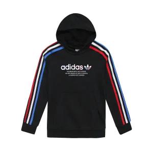아디다스 오리지널 후드티 블랙 아디컬러 트라이컬러 여자 후디 긴팔 티셔츠 GN7496