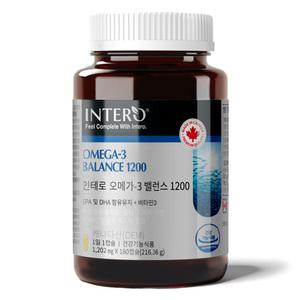 캐나다 오메가3 밸런스 1200  (6개월분) 인테로 엔초비 고함량 DHA EPA 1100mg 가성비 대용량