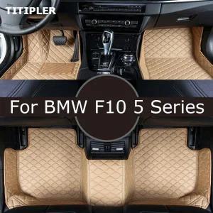 코일 자동차 발 바닥 매트 BMW tipler F10 5 시리즈 520I 530I 528I 525I 2010-2016 코체 액세서리