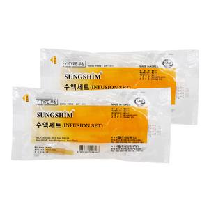 성심 수액세트 Y형 무침 50ea 수액셋트 링겔 Y타입