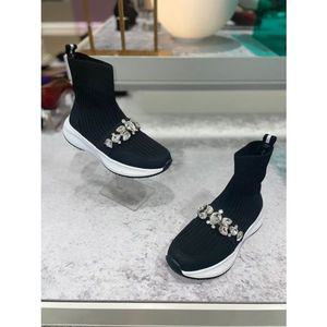 [갤러리아] 고세 데일리 여성 니트 장식포인트 삭스부츠 GZA3F111BK 블랙 3cm