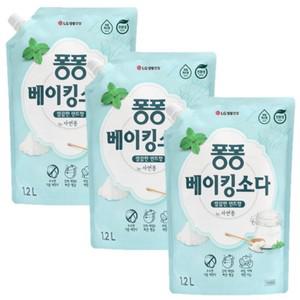 퐁퐁 베이킹소다 1200ml x 3개 주방세제 레몬식초 아침보리