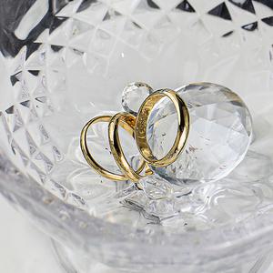 엥게이지 민자 반지 가족 우정 5푼 1.875g 0.5D 14K 18K 금 실 애끼 커플