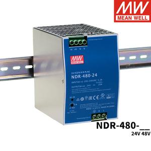 민웰 파워 서플라이 NDR-75 120 240 480W 110V/220V AC 12V 24V 48V DIN 레일 가변 스위칭 파워서플라이 N